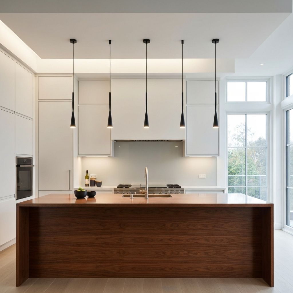 Contemporary kitchen with island